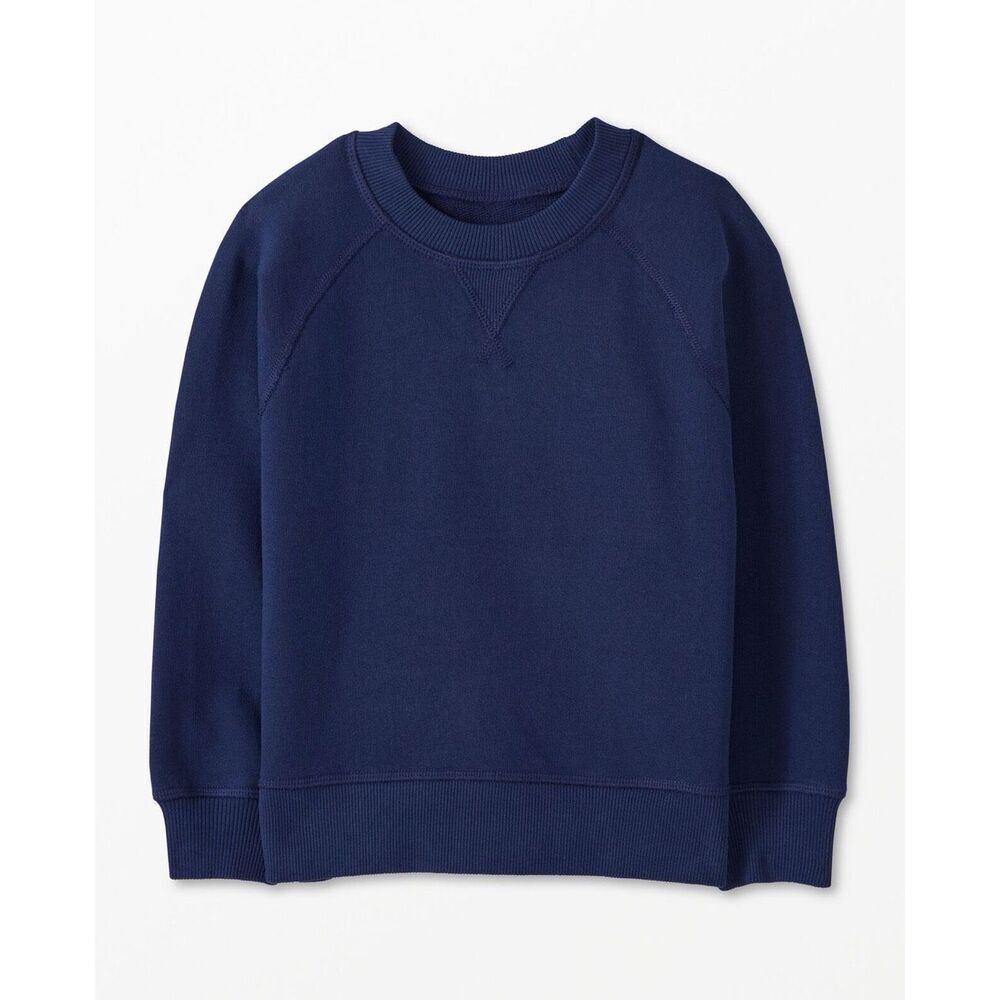Hanna Andersson French Terry Sweatshirt Navy Blue Sz 8(130)